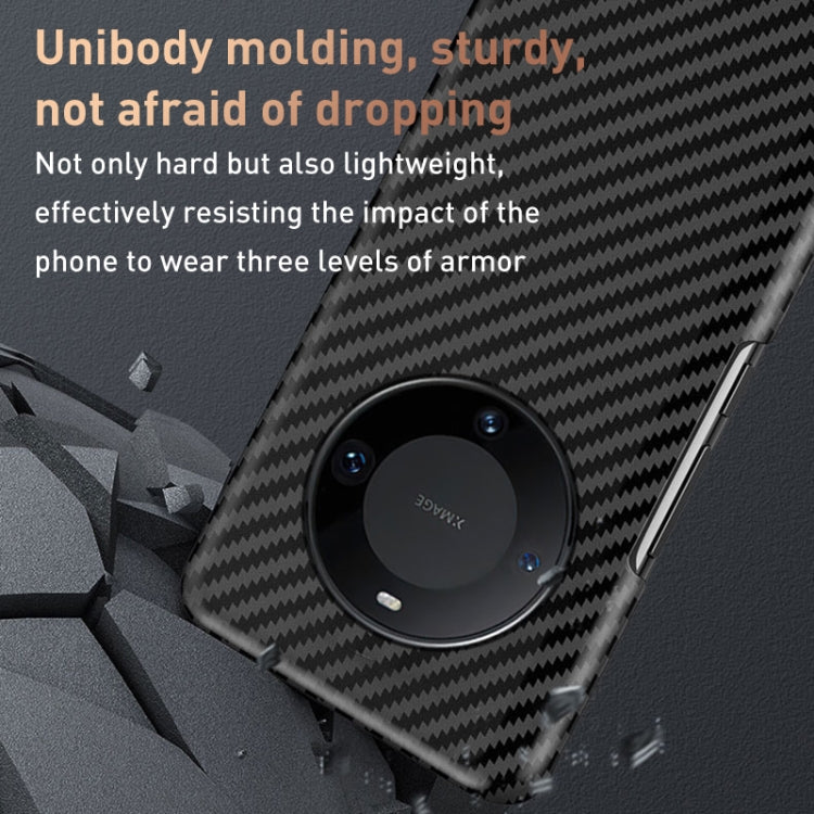 Funda Magnética Huawei Mate 60 Pro a Prueba de Golpes Fibra de Carbono (Negro Gris)