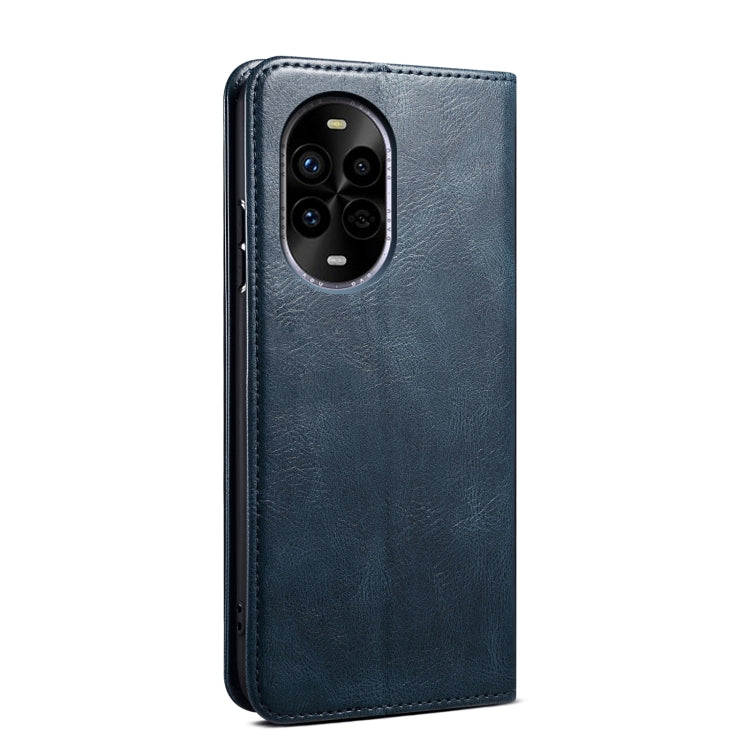 Funda de Cuero Crazy Horse con Cera de Aceite para Huawei Nova 13 Pro 5G (Azul)
