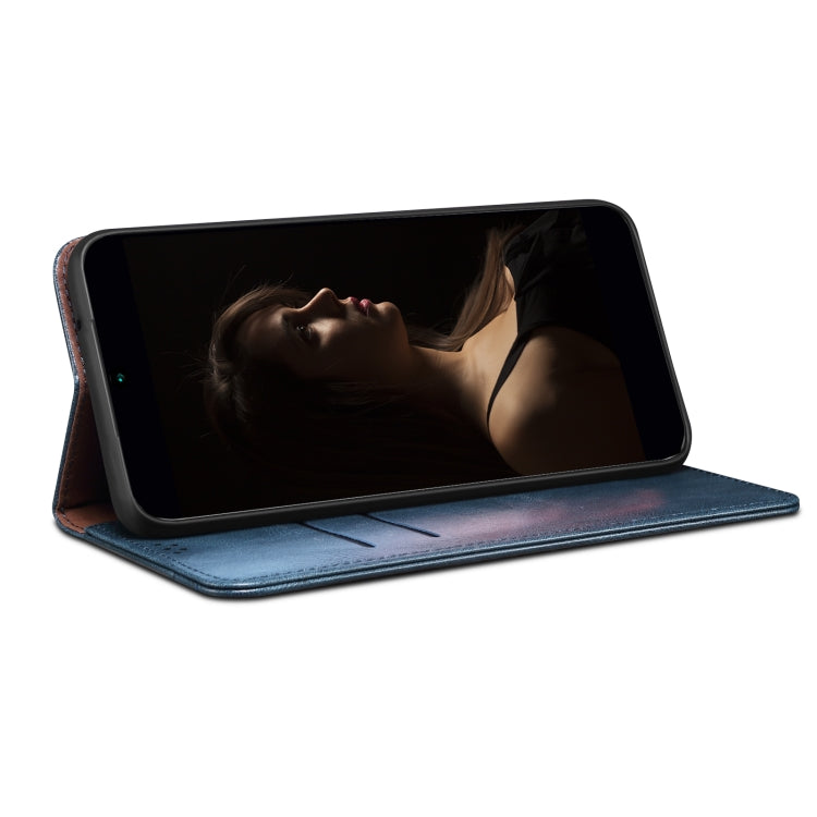 Funda de Cuero Crazy Horse con Cera de Aceite para Huawei Nova 13 Pro 5G (Azul)