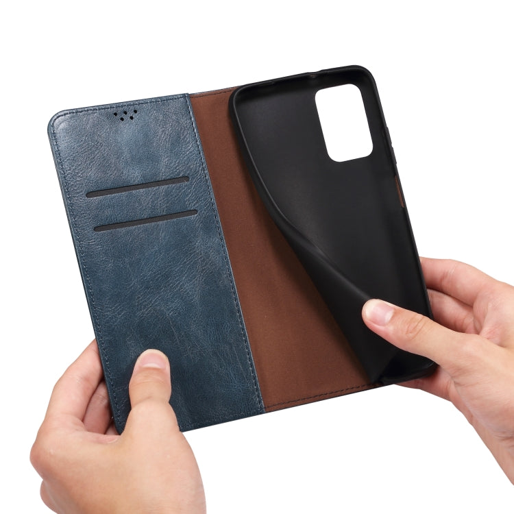Funda de Cuero Crazy Horse con Cera de Aceite para Huawei Nova 13 Pro 5G (Azul)