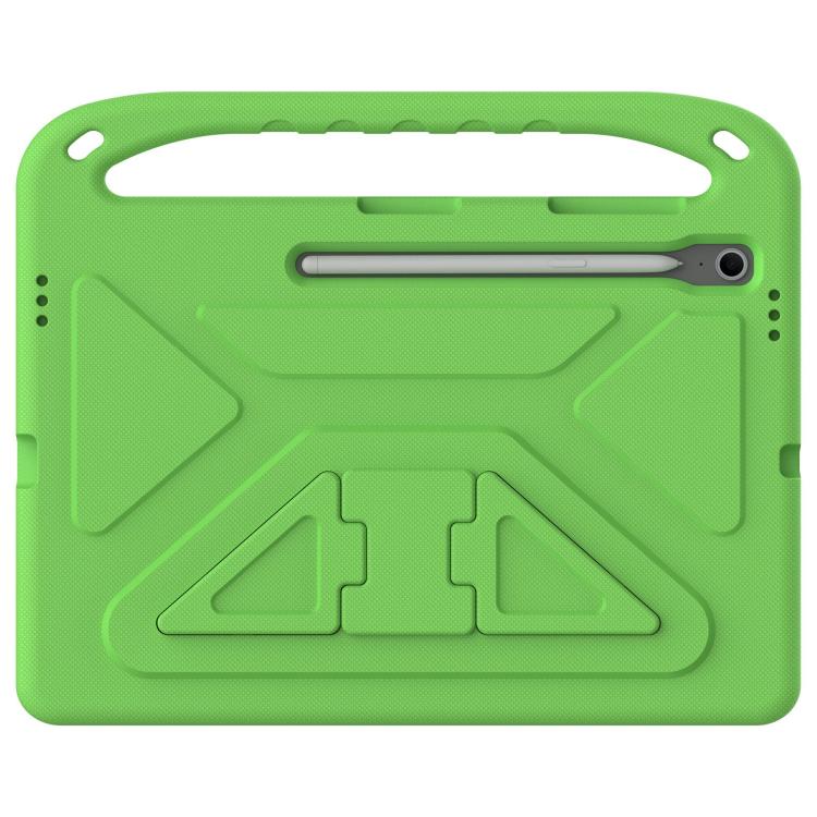Funda de EVA a prueba de golpes con asa y soporte para Samsung Galaxy Tab S10 FE+ (verde)