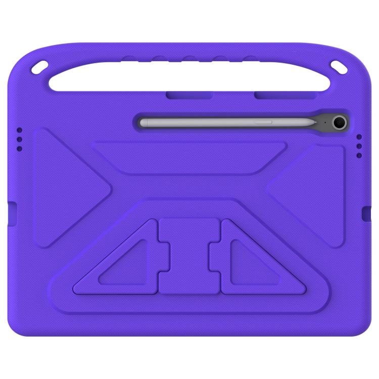 Funda de EVA a prueba de golpes con asa y soporte para Samsung Galaxy Tab S10 FE+ (morado)