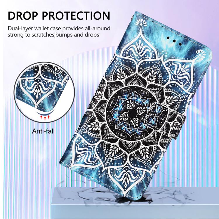Funda de Cuero Huawei Nova 13/Nova 12 con Patrón Mandala Submarino (Colores)