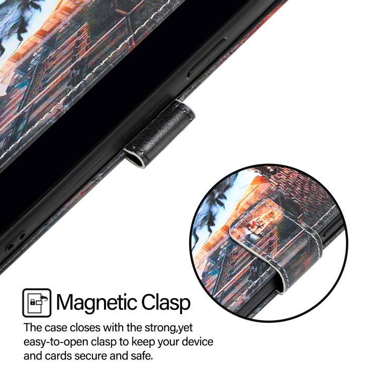 Funda de Cuero para Huawei Nova 13 Pro con Patrón de Gatos y Tigres (Colores)