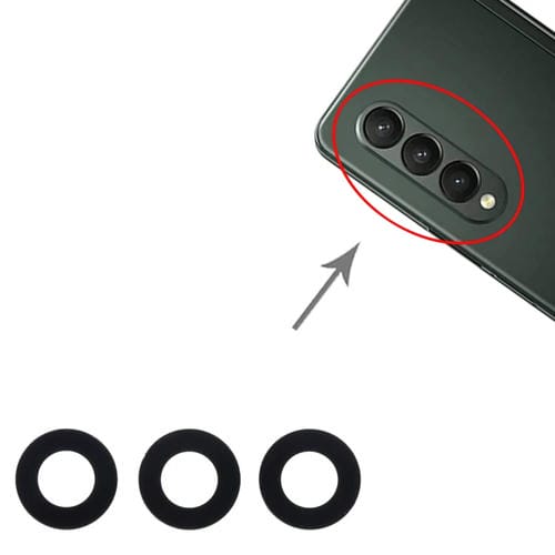 Rückkameraobjektiv Samsung Galaxy Z Fold3 5G SM-F926B - Packung von (10 Stück)