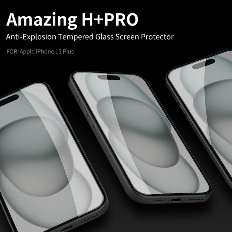 Película de Vidrio Templado Nillkin H + Pro para iPhone 15 0,2mm 9H a Prueba de Explosiones - MOVILSTORE