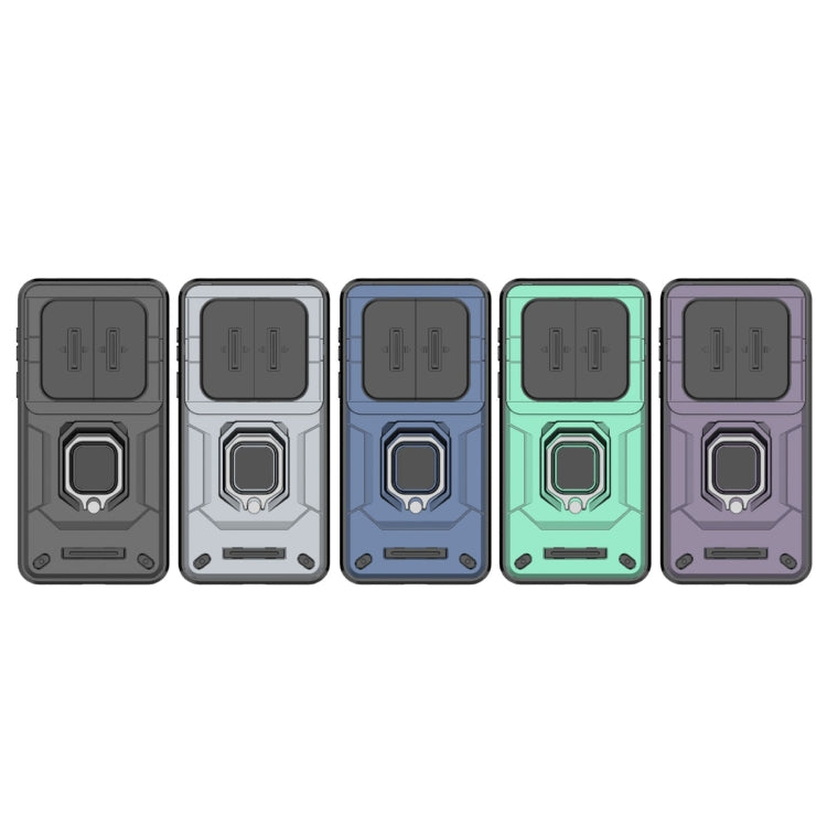 Funda para Teléfono Huawei Mate 70 Pro 5G y 70 Pro+ 5G con Soporte y Protección Deslizante TPU + PC (Verde)