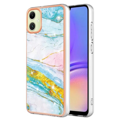 Estuche para Teléfono Samsung Galaxy A05 Imd Doble Cara Mármol Galvanizado (Verde)