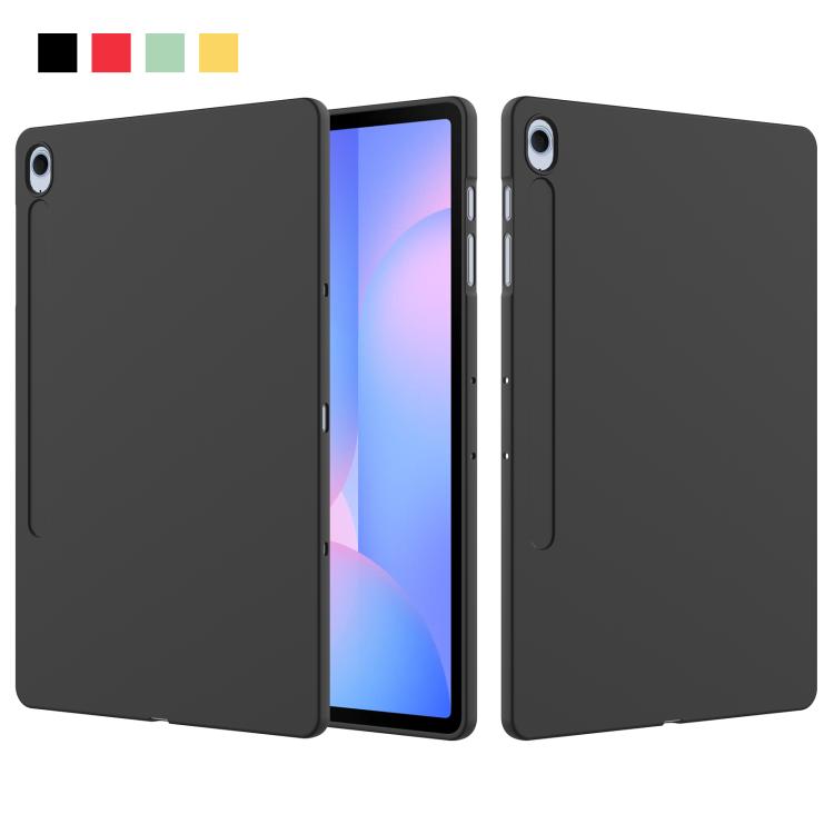 Funda de silicona líquida a prueba de golpes para Samsung Galaxy Tab S10 FE+ (negro)