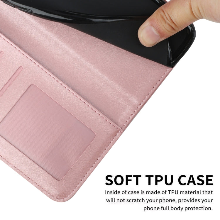 Funda de Cuero Textura Becerro con Costuras y Hebilla para Teléfono Itel P65 (Rosa)