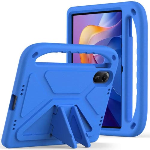 Funda de EVA a prueba de golpes con asa y soporte para Xiaomi Redmi Pad 2 (azul)