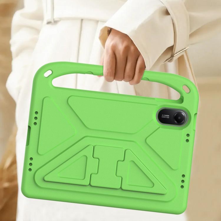 Funda de EVA a prueba de golpes con asa y soporte para Xiaomi Redmi Pad 2 (verde)