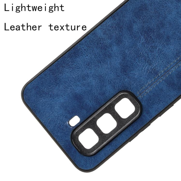 Funda para Teléfono Infinix Hot 50 Pro+ 4G Estampado de Vaca (Azul)