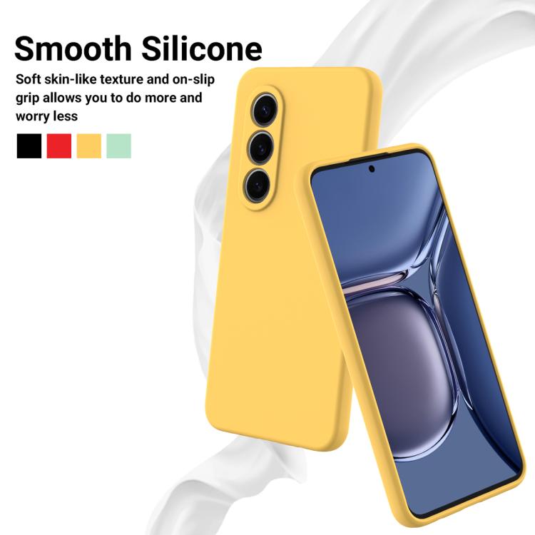 Funda Silicona Líquida Itel S25 Cobertura Total (Amarilla)