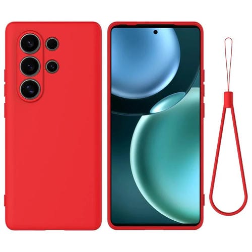 Funda de Silicona Líquida Itel S25 Cobertura Total (Rojo)