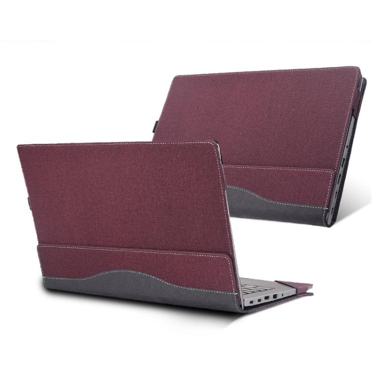 Funda Protectora de Cuero para Portátil Lenovo Ideapad 5 2 En 1 16Iru9/16AHP9 a Prueba de Golpes (Rojo Vino)