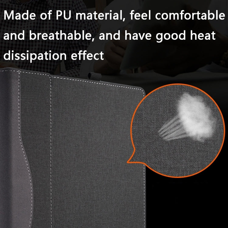 Funda Protectora de Cuero para Portátil Lenovo Ideapad Pro 5 16AHP9/16Imh9 a Prueba de Golpes (Azul Oscuro)