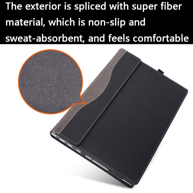 Funda Protectora de Cuero para Portátil Lenovo Thinkpad E16 Gen 2 y Gen 1 (2023) a Prueba de Golpes (Negra)