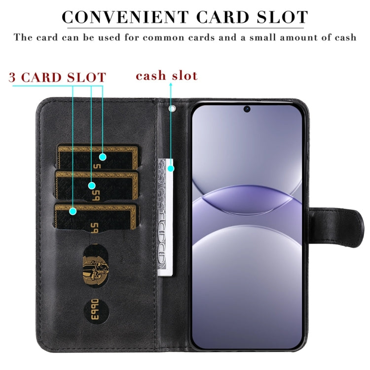 Funda de Piel con Cremallera y Textura de Becerro para Huawei Nova 13/Nova 12 (Negra)