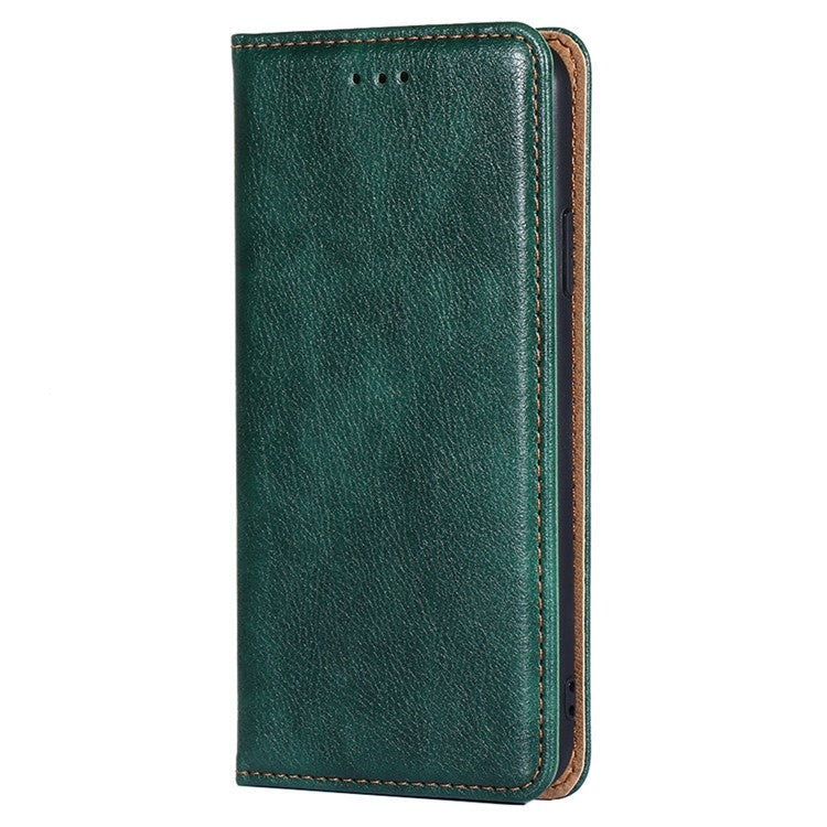 Funda de Cuero Magnética Itel A50C 4G con Acabado Brillante (Verde)