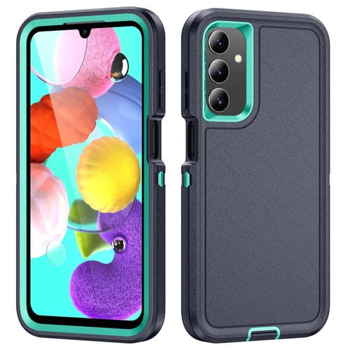 Estuche para Samsung Galaxy A15 5G Life resistente a prueba de agua (Azul Oscuro + Azul Claro)