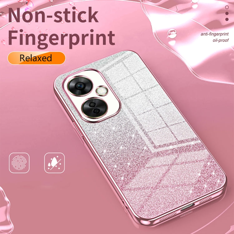 Funda para Teléfono OnePlus 13 con Acabado Galvanizado en Polvo y Purpurina Degradada (Morado)