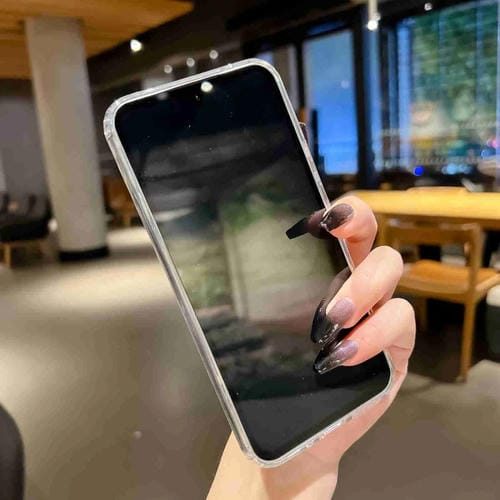 Estuche para Teléfono Samsung Galaxy A24 Symphony Galvanizado (Flor Azul Blanca)