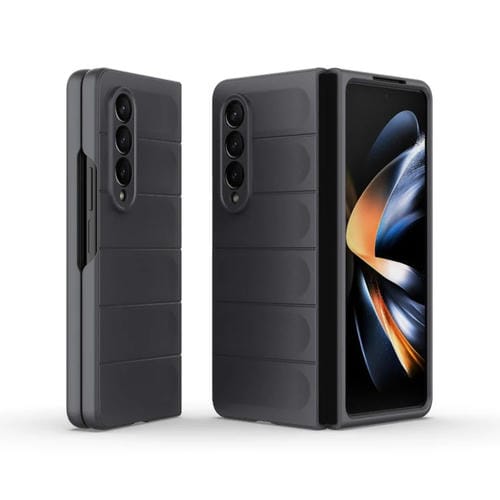 Funda para Samsung Galaxy Z Fold4 5G Magic Shield Fold PC a Prueba de Golpes (Gris Oscuro)