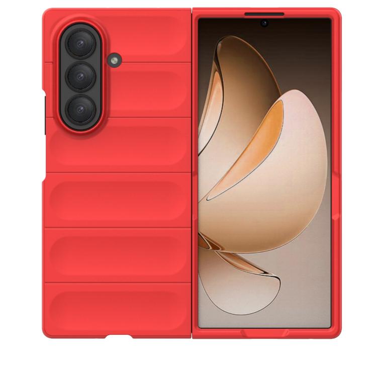 Funda plegable de PC a prueba de golpes para Samsung Galaxy Z Fold7 5G Magic Shield (roja)