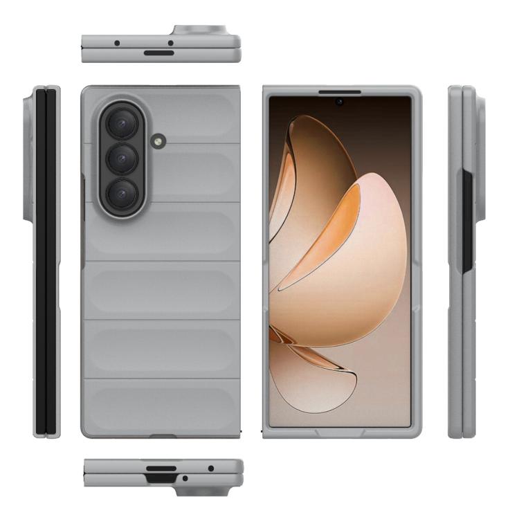 Funda plegable de PC a prueba de golpes con protección mágica para Samsung Galaxy Z Fold7 5G (gris)