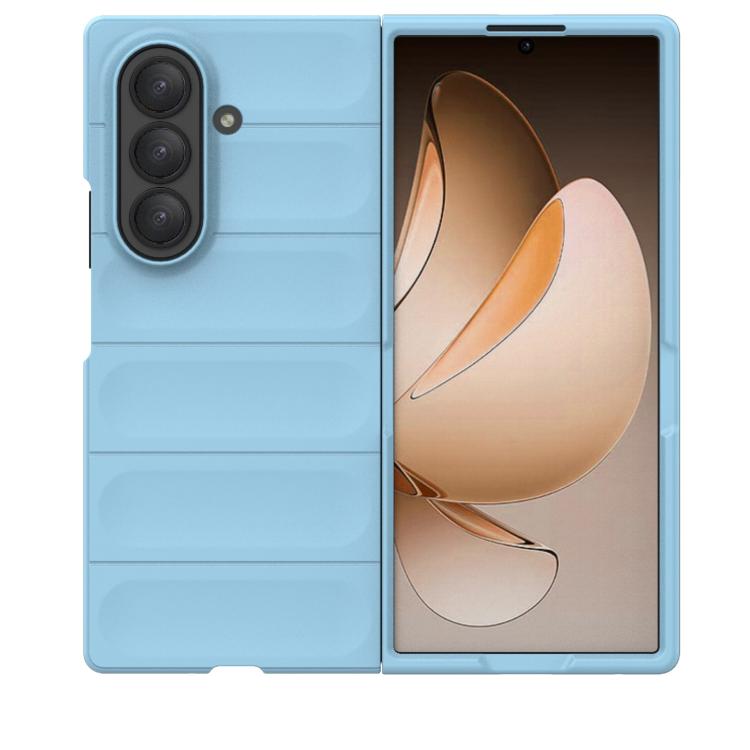 Funda plegable de PC a prueba de golpes para Samsung Galaxy Z Fold7 5G Magic Shield (azul claro)