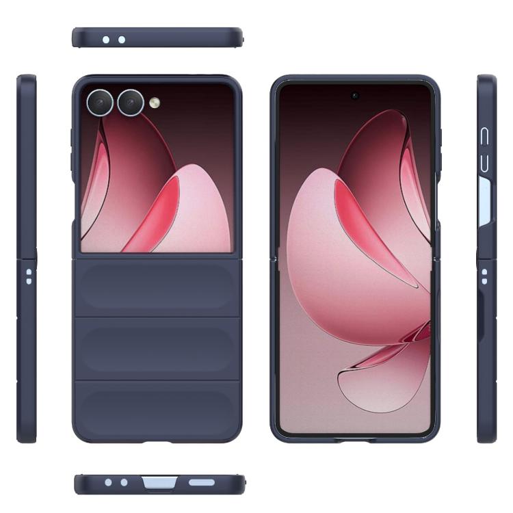 Funda plegable de PC a prueba de golpes con protección mágica para Samsung Galaxy Z Flip7 5G (azul oscuro)