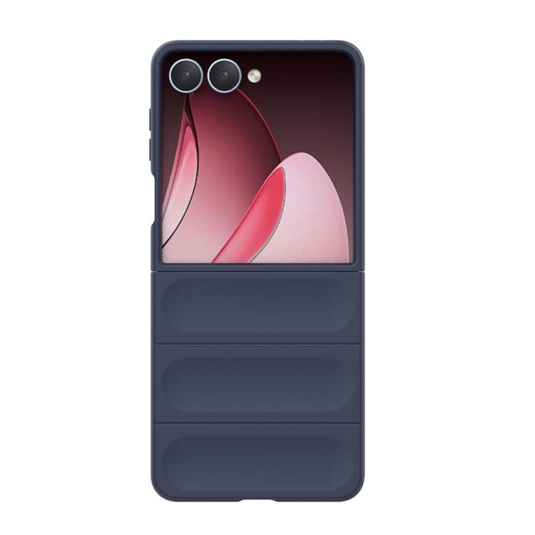 Funda plegable de PC a prueba de golpes con protección mágica para Samsung Galaxy Z Flip7 5G (azul oscuro)