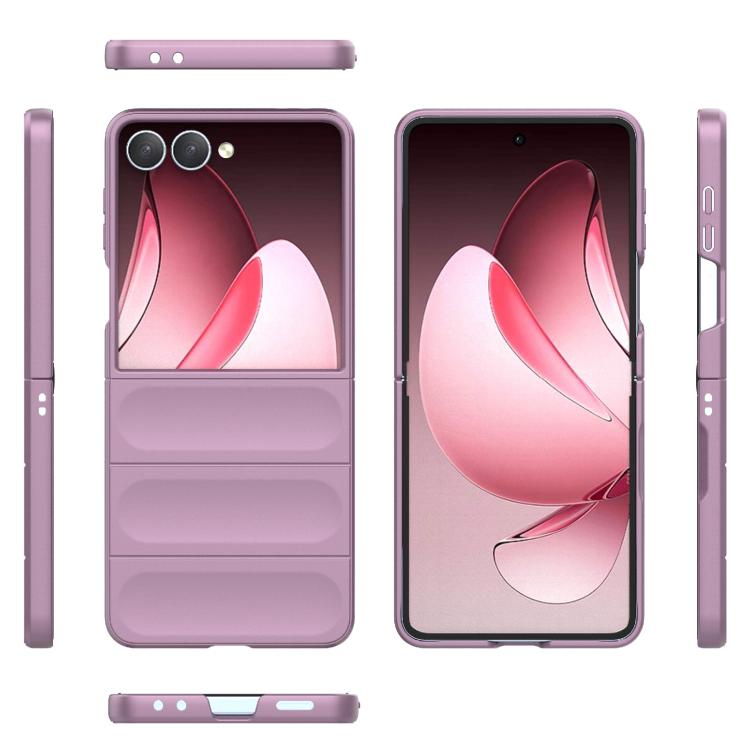 Funda plegable de PC a prueba de golpes con protección mágica para Samsung Galaxy Z Flip7 5G (morado)
