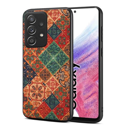 Funda para Teléfono Samsung Galaxy A53 5G TPU Four Seasons Flower Language Series (Azul Invierno)
