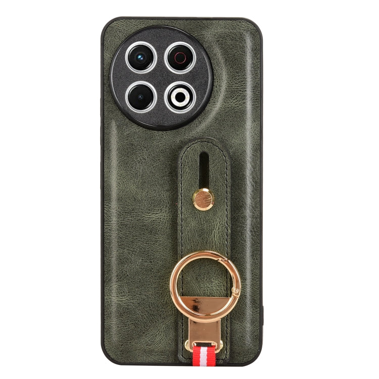 Funda de Cuero con Correa para El Cuello para Tecno Spark 30 Pro 4G (Verde)