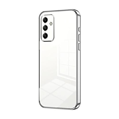 Funda para Teléfono Samsung Galaxy A05S con Orificio Fino y Revestimiento Transparente (Plata)