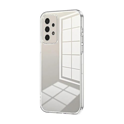 Funda para teléfono Samsung Galaxy A13 4G con Orificio Fino y Revestimiento Transparente (Transparente)