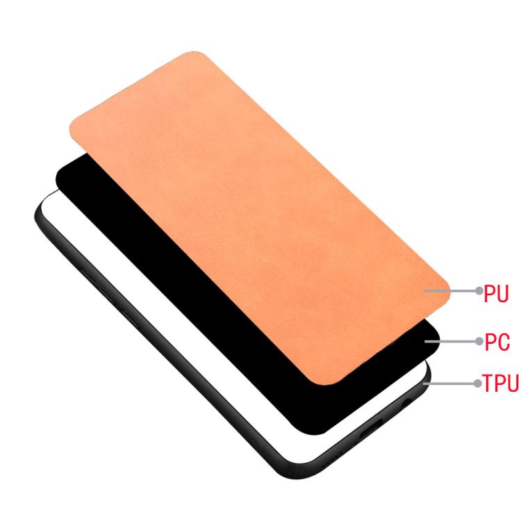 Funda para Teléfono Tecno Spark 30 4G Estampado de Vaca con Costura Trasera (Naranja)