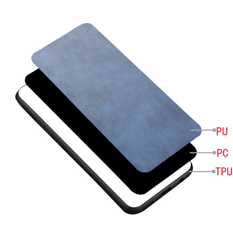 Funda para Teléfono Tecno Spark 30 4G con Diseño de Vaca y Costura (Azul)