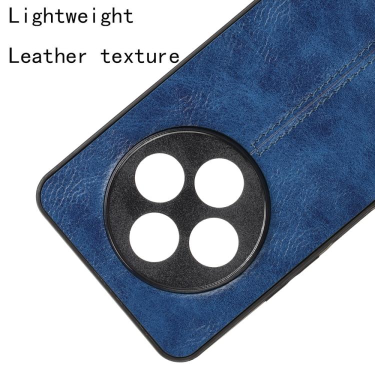 Funda para Teléfono Tecno Spark 30 4G con Diseño de Vaca y Costura (Azul)