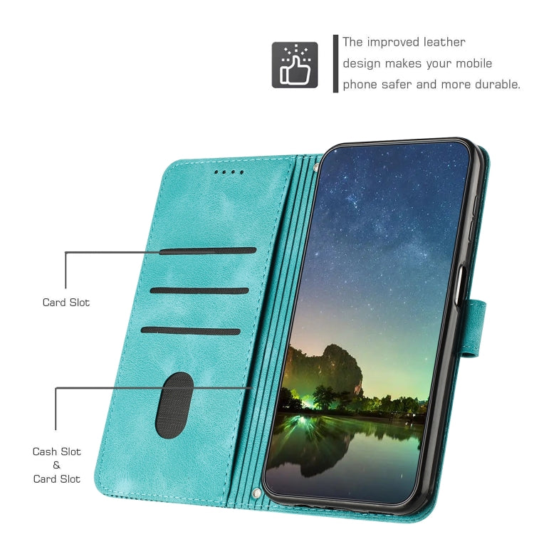 Funda de Cuero Triangular Dream Triangle para Itel A50 con Cordón Largo (Verde)