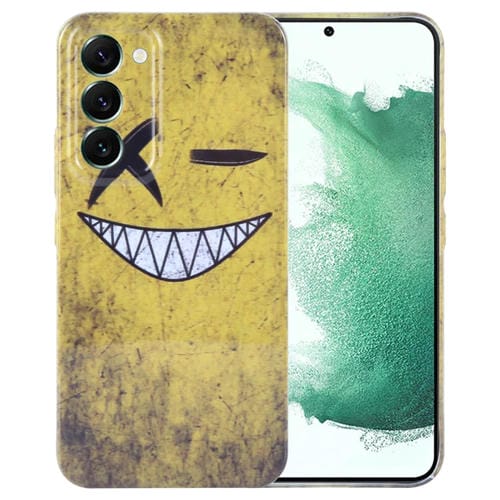Estuche para teléfono Samsung Galaxy S22+ 5G con orificio preciso PC patrón pintado (Amarillo)