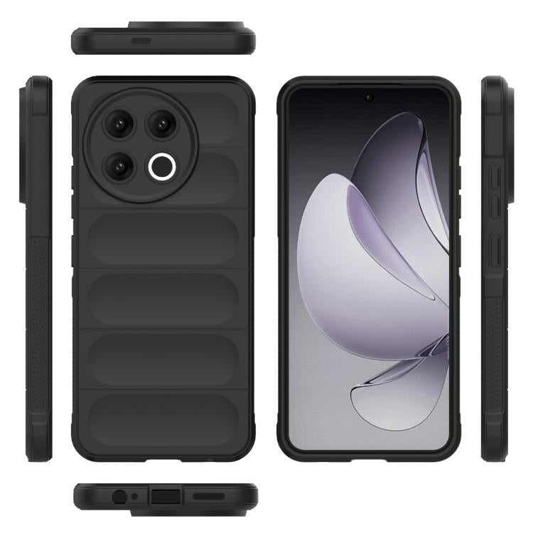 Funda TPU + Franela con Protección Mágica Global para Tecno Spark 30 Pro (Negra)