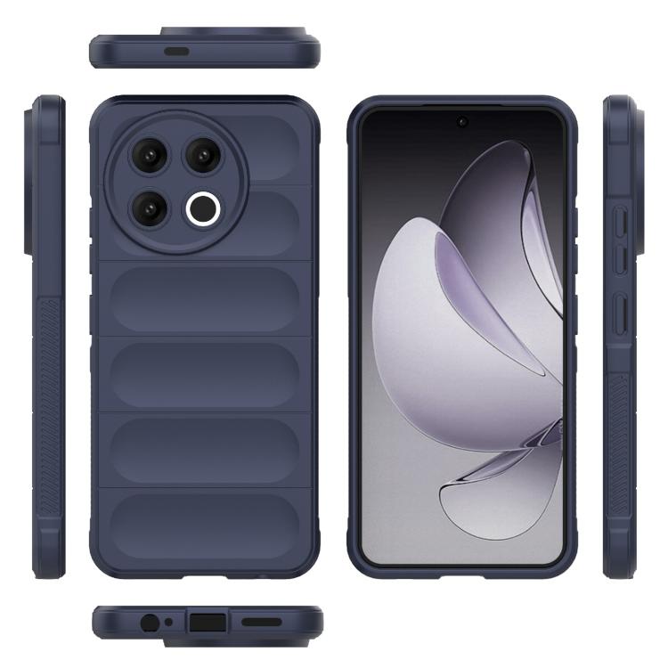 Funda TPU + Franela Tecno Spark 30 Pro Protección Mágica Global (Azul Oscuro)
