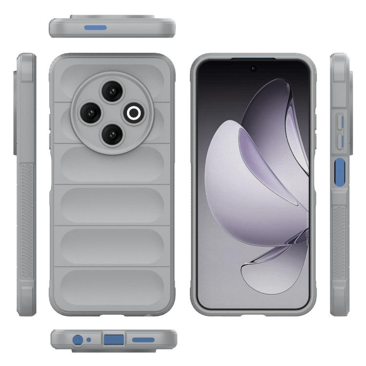 Funda TPU con Franela y Protección Mágica Global para Tecno Spark 30C 4G (Gris)