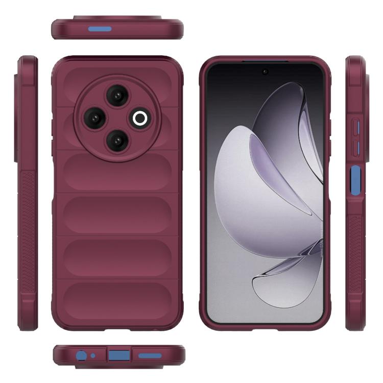 Funda TPU + Franela Protección Mágica Global Tecno Spark 30C 4G (Rojo Vino)
