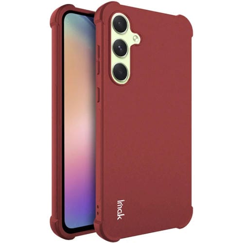Funda para Teléfono Samsung Galaxy A55 5G Imak Airbag TPU a Prueba de Golpes (Rojo Mate)