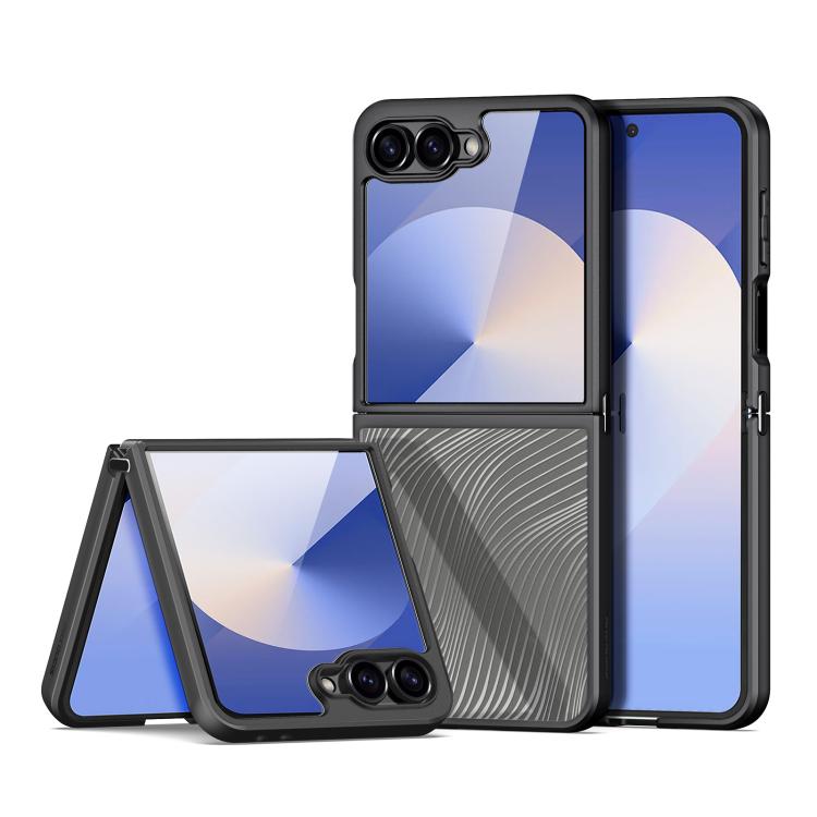Funda DUX DUCIS Aimo Series Frosted Feel para Samsung Galaxy Z Flip7 5G (Negro)