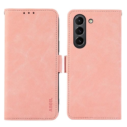 Estuche para Teléfono Abeel Samsung Galaxy S21 FE 5G Cuero Rfid Magnético Esmerilado (Rosa)